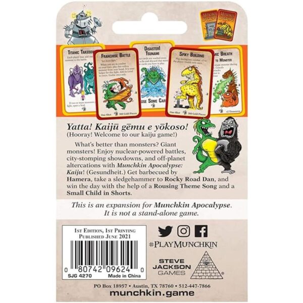 Steve Jackson Games Munchkin Munchkin Apocalipsis Kaiju_3