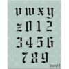 Stencil1 Plantillas de letras de 2 pulgadas letras y_5