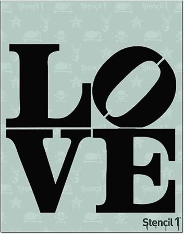 Stencil 1 plantilla apilada de amor día de San Valentín_1