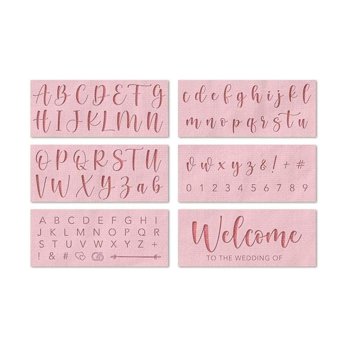 Stencil Stop Plantillas reutilizables para boda