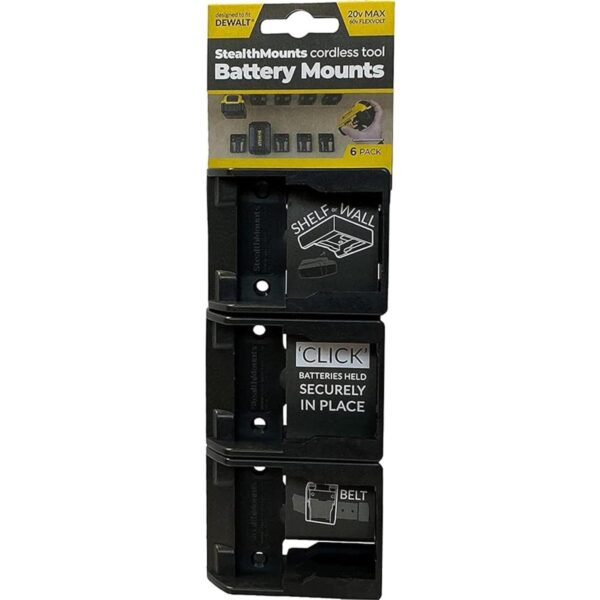 StealthMounts Soportes de batería para DeWalt 20 V60 V_5
