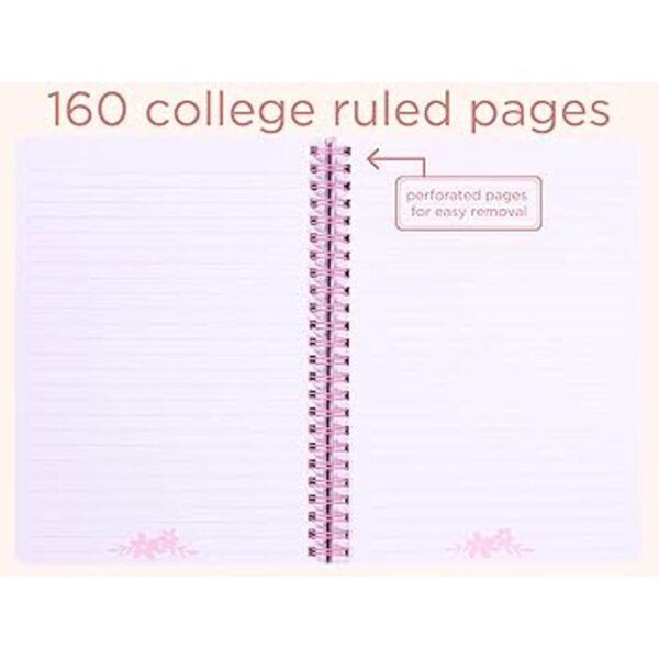 Steel Mill Co Bonito cuaderno floral en espiral diario_2