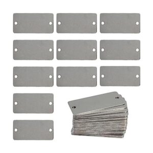StayMax Stamping Blanks Etiquetas rectangulares de acero_1
