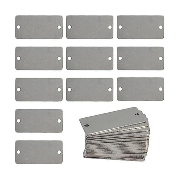 StayMax Stamping Blanks Etiquetas rectangulares de acero_1