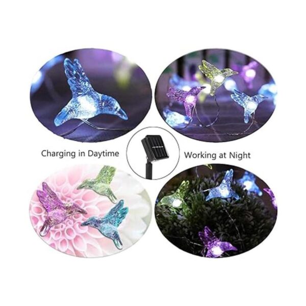 Starryfill Cadena de luces solares para colibrí pequeño_2