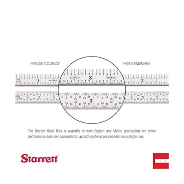 Starrett C604RE6 Regla de acero para muelles templado con_3