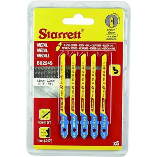 Starrett BU224S Kit de hoja de sierra de calar de corte_2
