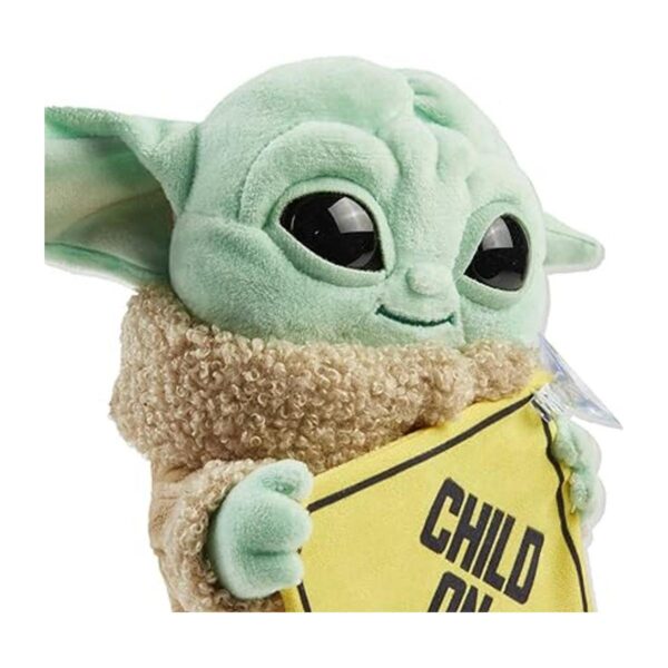 Star Wars Grogu Letrero de peluche con texto en inglés_3