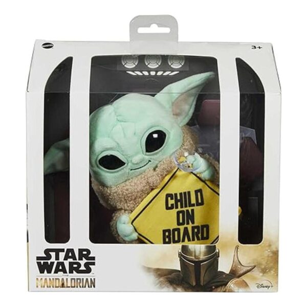 Star Wars Grogu Letrero de peluche con texto en inglés_6
