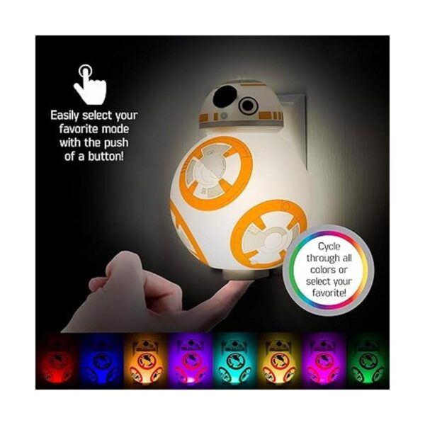 Star Wars BB8 Luz nocturna LED cambio de color edición_2