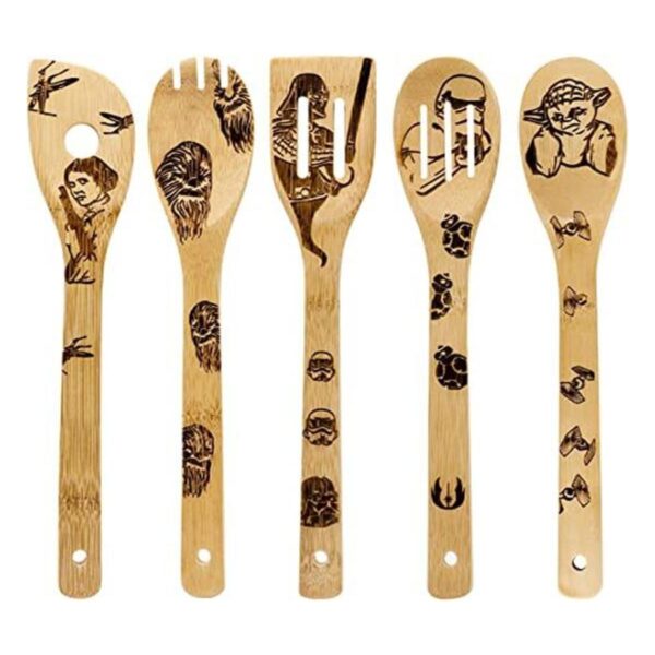 Star War Cucharas de madera de cocina utensilios de