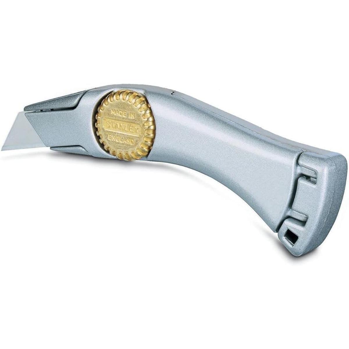 Stanley 110550 Cuchillo Titan con hoja fija plateado