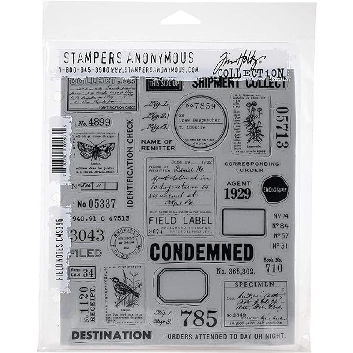 Stampers Anonymous Sello de montaje adjunto Tim Holtz de 7
