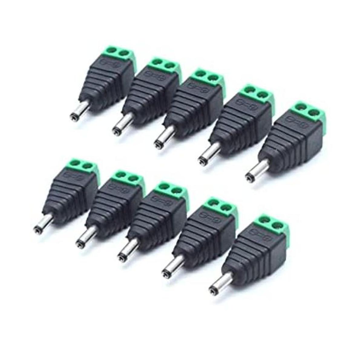 Sscon Conector macho de alimentación CC 10 unidades