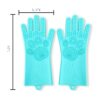 Srtood Guantes mágicos de aseo para mascotas cepillo de_4
