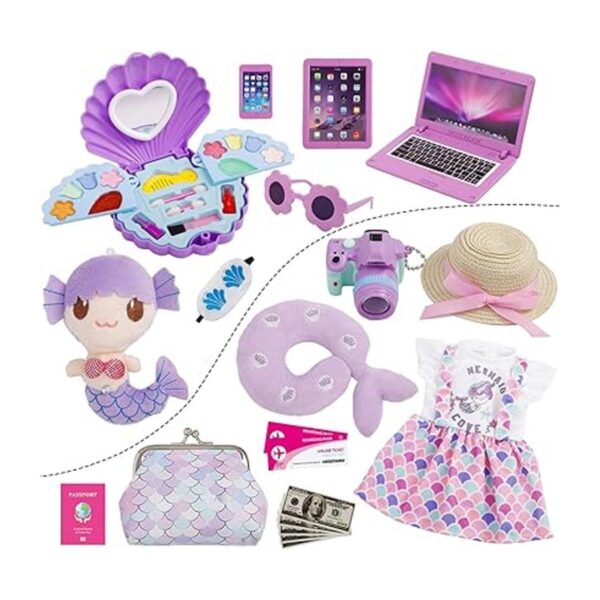 Srua Don American Maleta de muñeca de 18 pulgadas juego