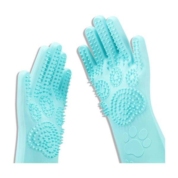 Srtood Guantes mágicos de aseo para mascotas cepillo de_1