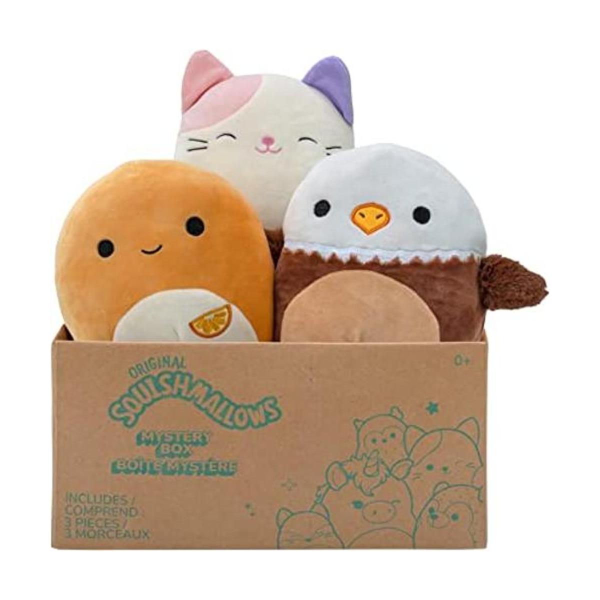 Squishmallows Paquete de tres cajas de peluche oficial