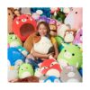 Squishmallows Hello Kitty con lentes rojos de felpa de 14_6