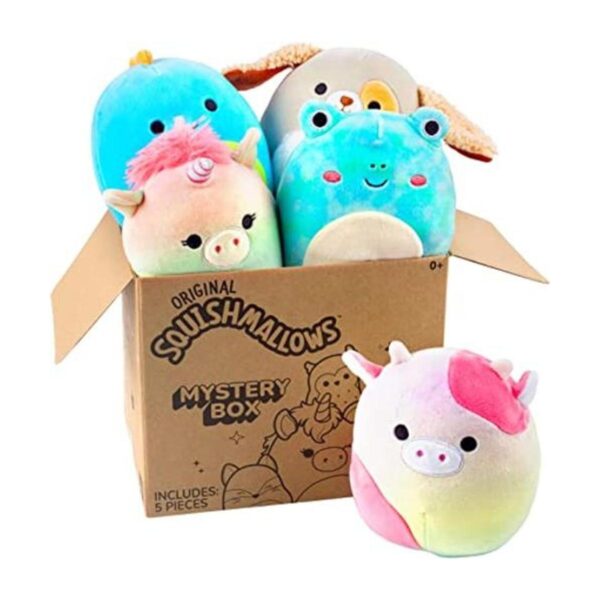 Squishmallow S Caja misteriosa de peluche de 5 pulgadas