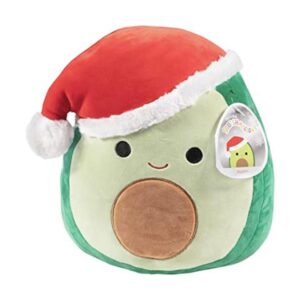Squishmallow Austin The Aguacate con sombrero de Papá Noel_1