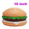 Squishies jumbo de 10 pulgadas de tiro lento hamburguesa_2