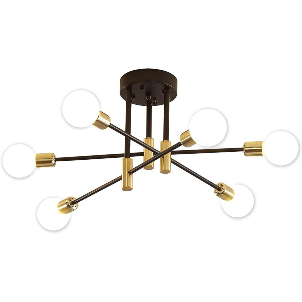 Sputnik Candelabro de mediados de siglo moderno E26 LED