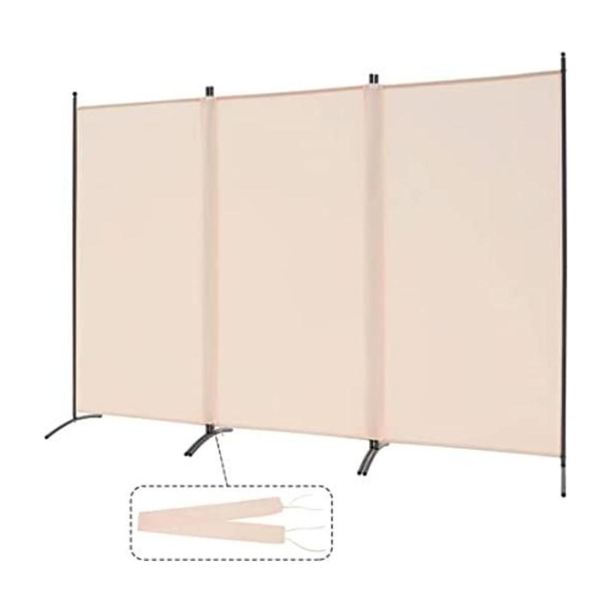 Spurgehom Divisor de habitaciones 3 paneles plegables de