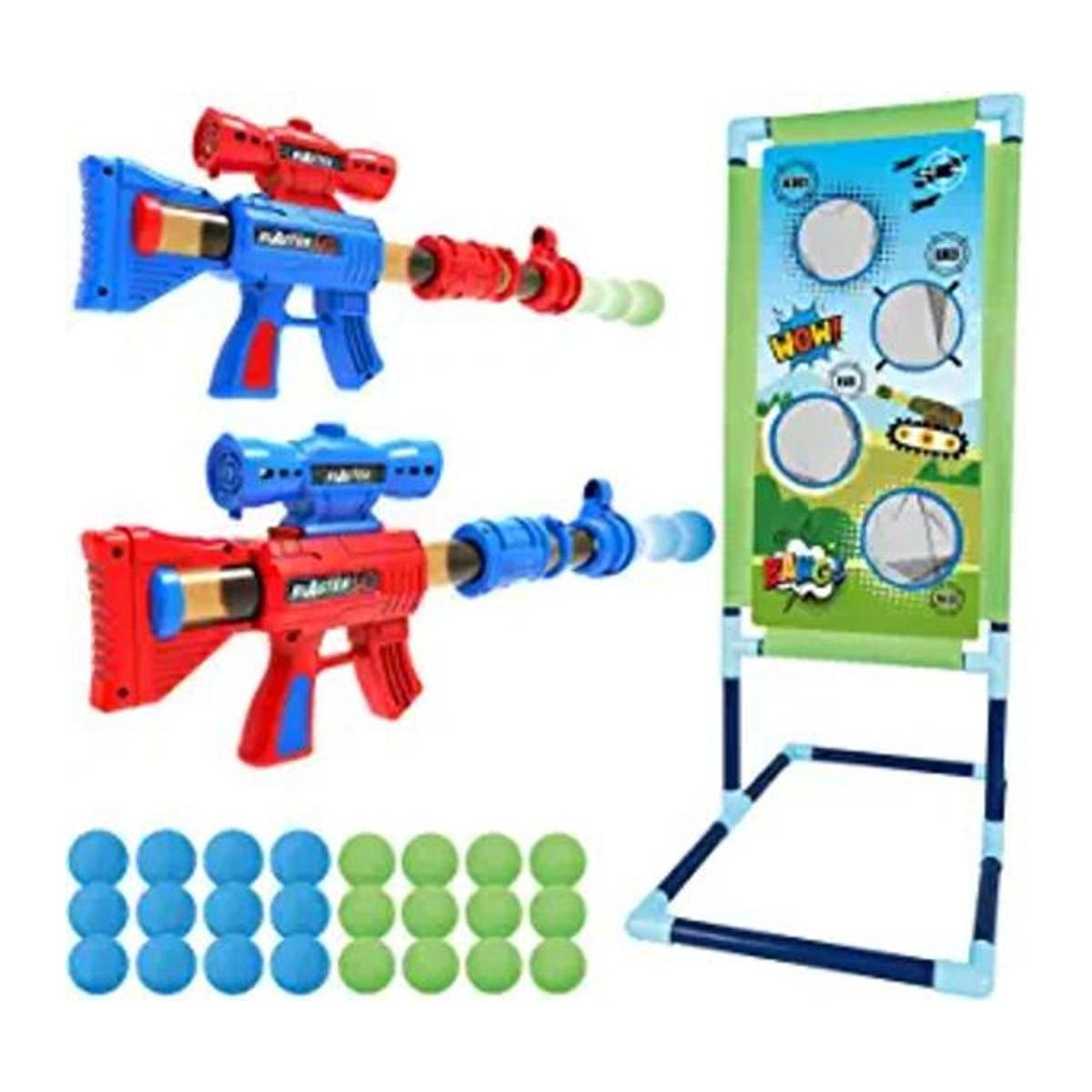SpringFlower Juguete de juego de disparos para niños de 5