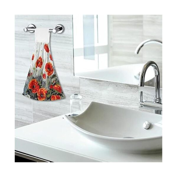 Spring Poppy Juego de 2 toallas de cocina colgantes con