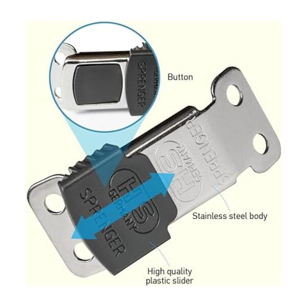 Sprenger ClicLock Hebilla de acero inoxidable para collar_2