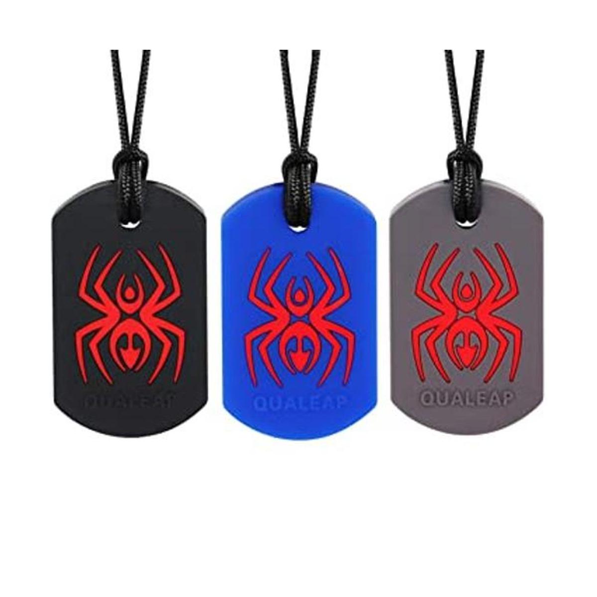 Spider Sensory Chew Necklace for Kids Boys or Girls 3