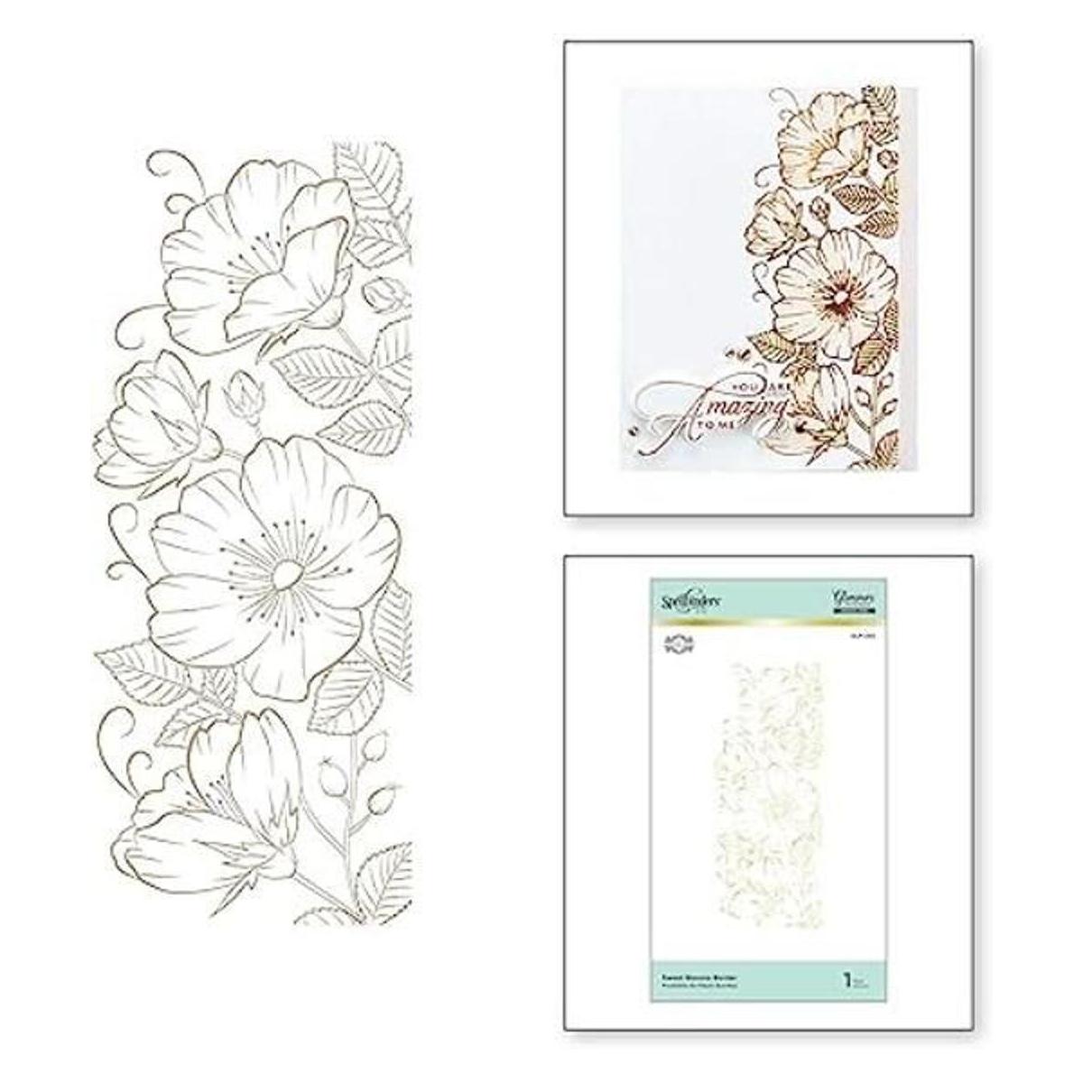 Spellbinders Sweet Blooms Border by Becca Feeken Glimmer