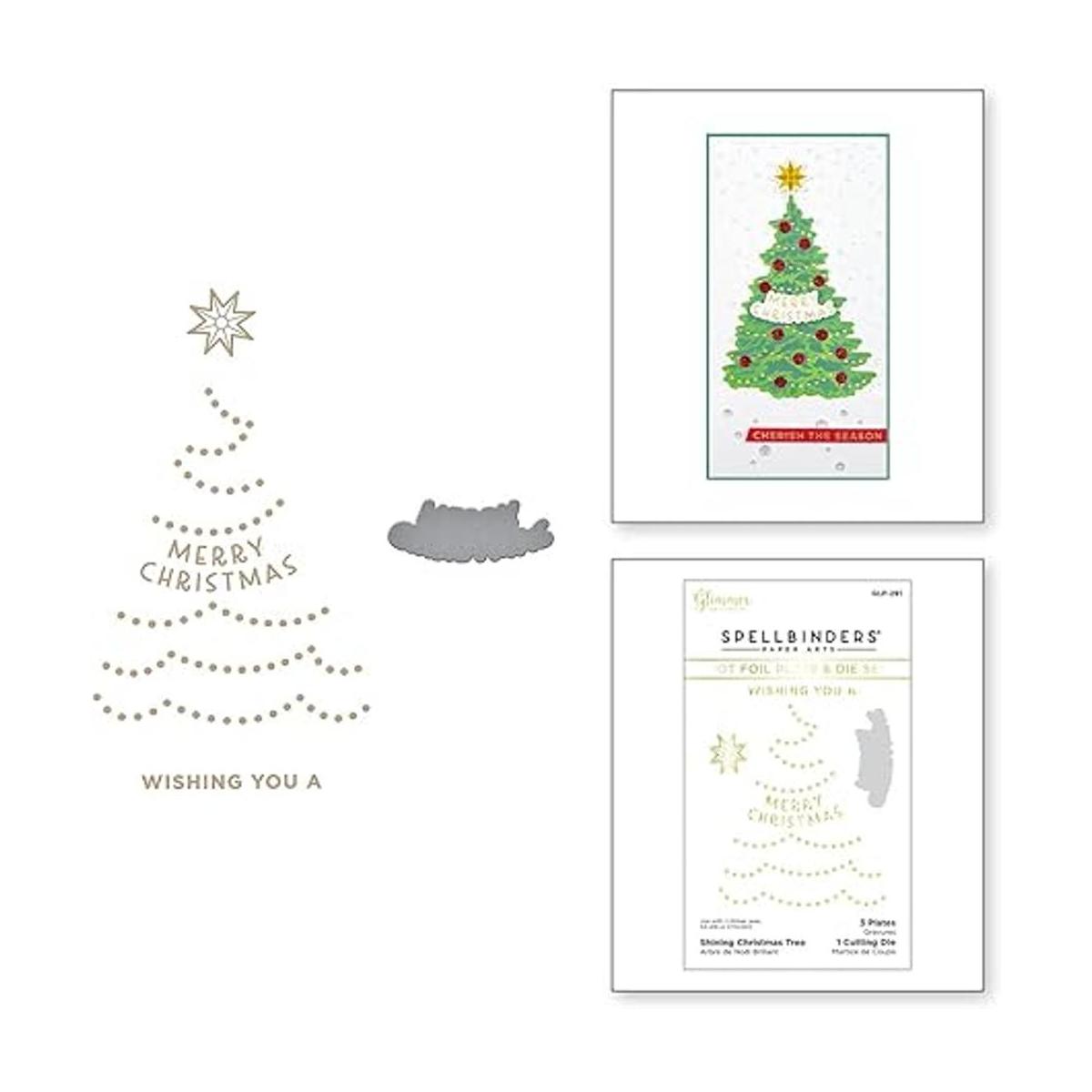 Spellbinders Shining Christmas Juego de platos y