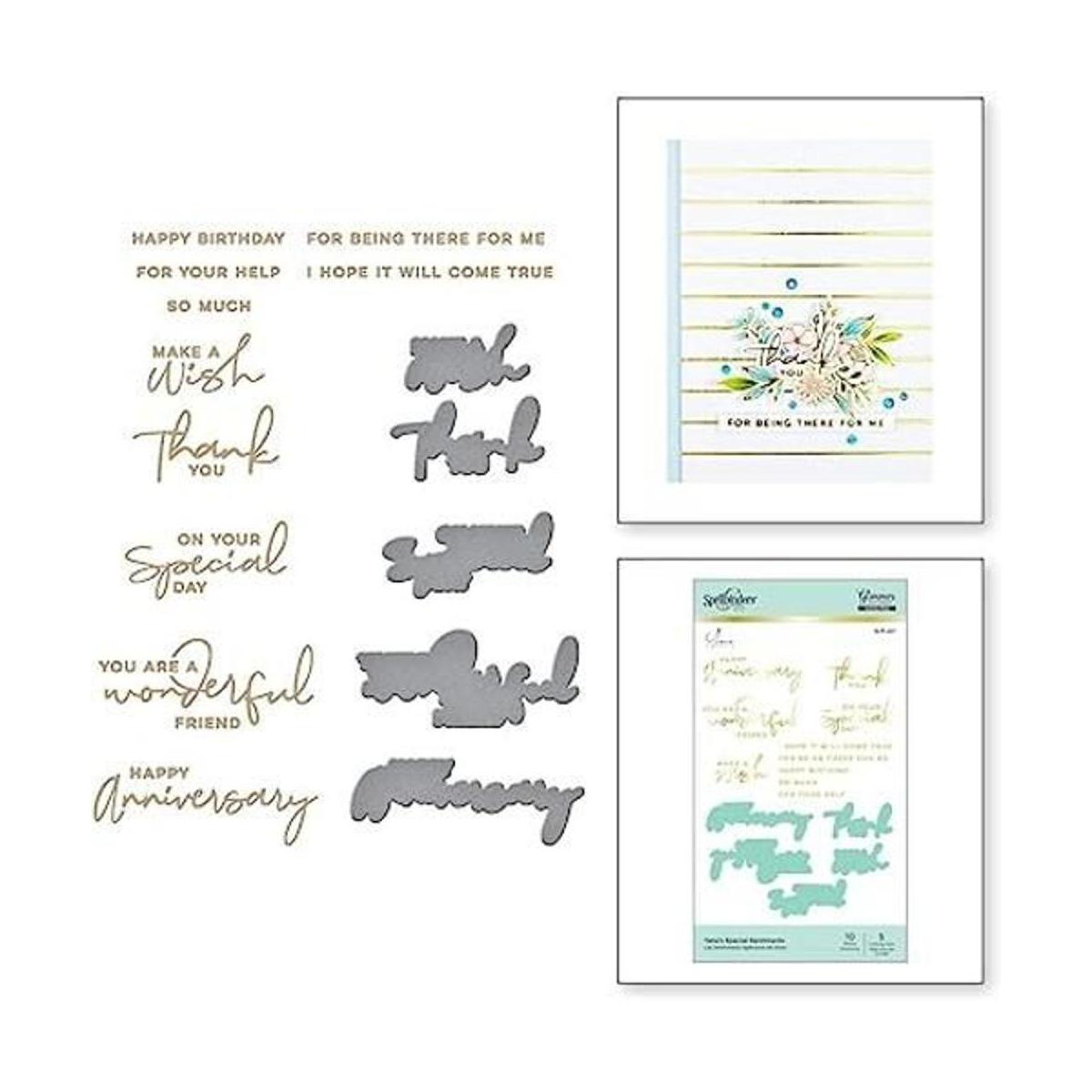 Spellbinders Special Sentiments Yanas Blooming Birthday