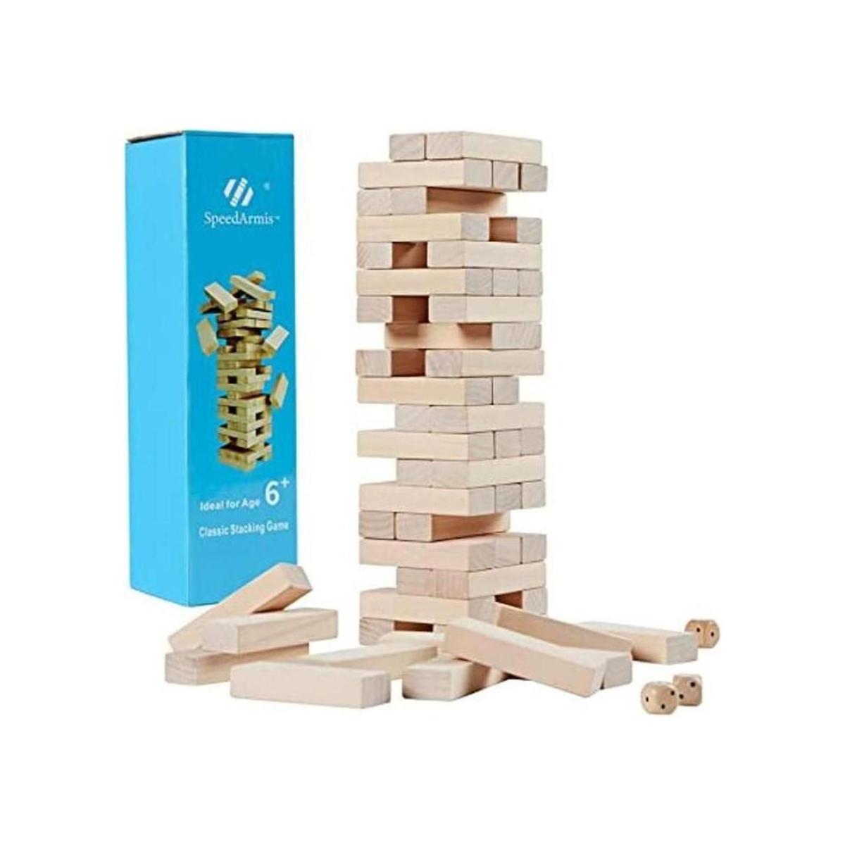 SpeedArmis Mini torre de secadora 54 piezas de madera