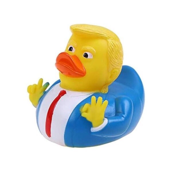 Speduckk 2pcs Trump Pato Bebé Baño Caucho Dibujos Animados_2