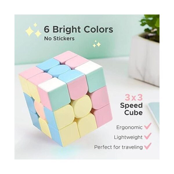 Speed Cube 3x3 sin calcomanías para niños y adultos cubo_3