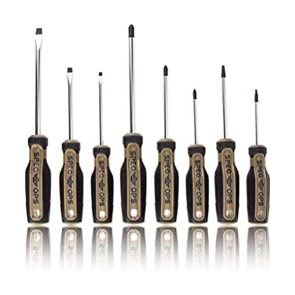 Spec Ops Tools 8Piece Screwdriver Set Phillips Slotted