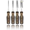 Spec Ops Tools Juego de cinceles de madera con cuchillas