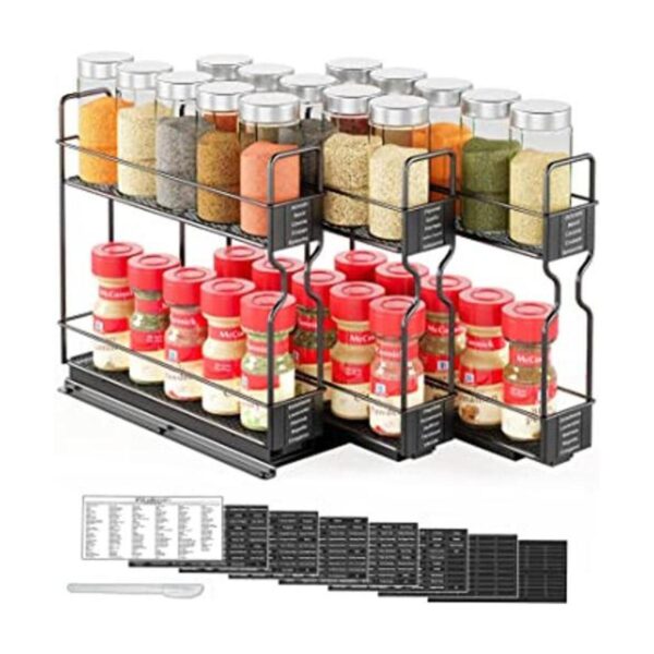 SpaceAid Organizador de especias extraíble para gabinete