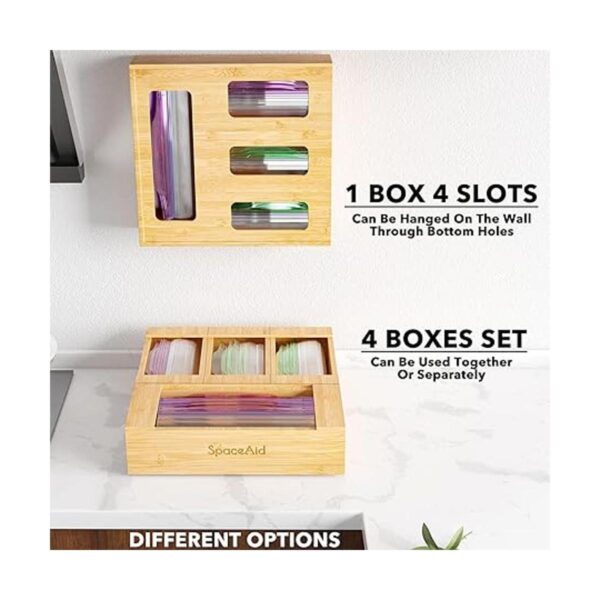 SpaceAid Organizador de bolsas para cajón de cocina de_6