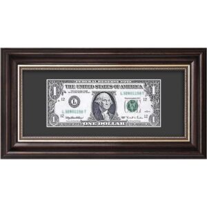 Space Art Deco Marco de soporte para billetes de dólar