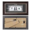 Space Art Deco Marco de soporte para billetes de dólar