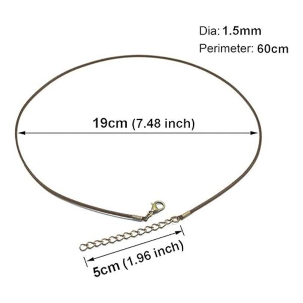 Sovenny 30 piezas 0.059 in 23.6 pulgadas encerado collar