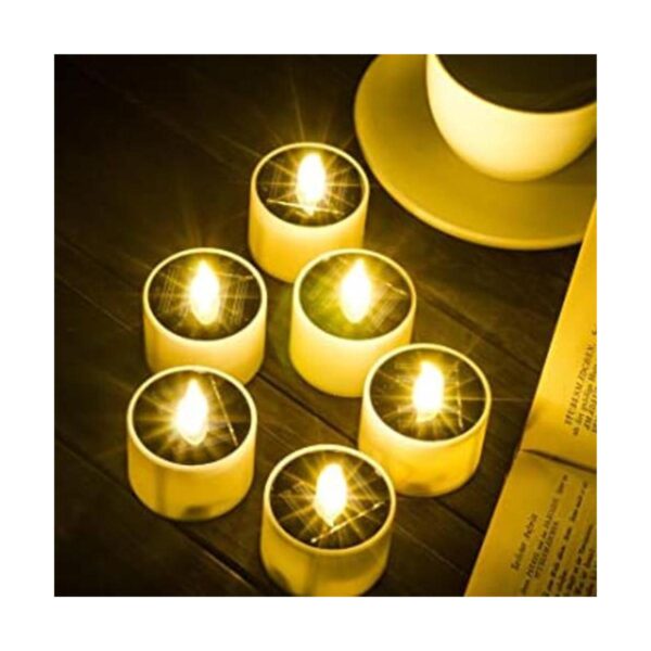 SoulBay 6 luces solares de té para exteriores velas sin_1