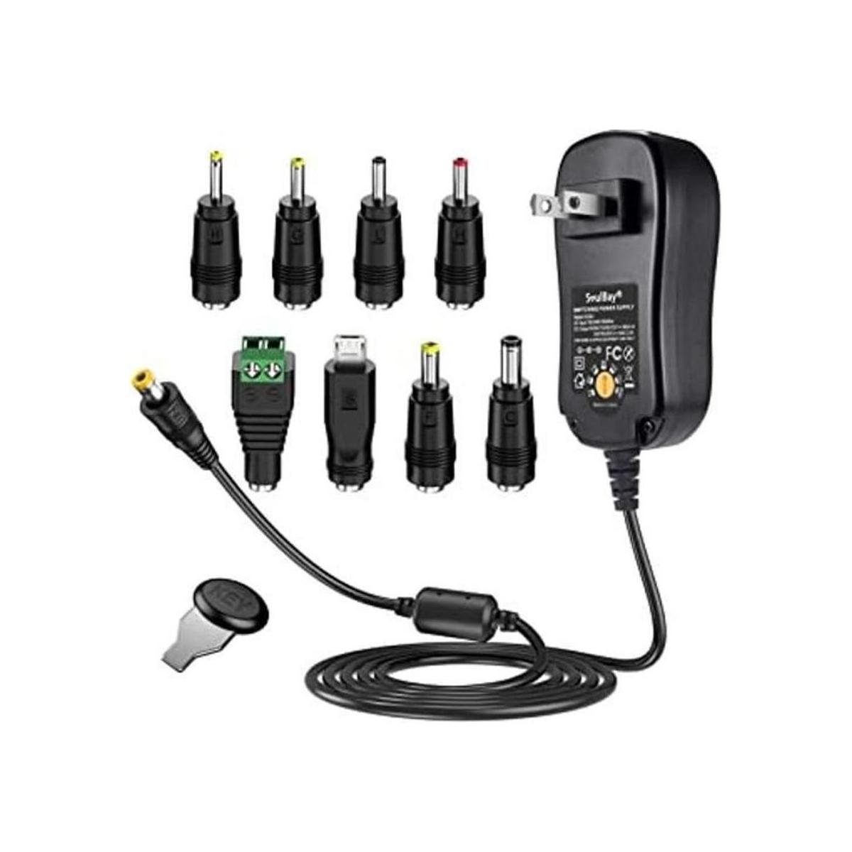 SoulBay Adaptador universal de CA de 48 W CC 5 V 6 V