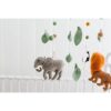 Sorrel Fern Cuna móvil para bebé safari elefante león_2