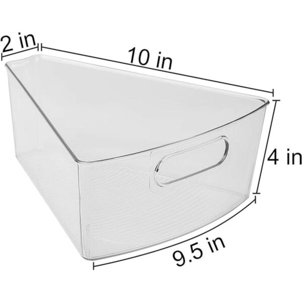 Sorbus Organizador de cubo de almacenamiento con cuña Lazy