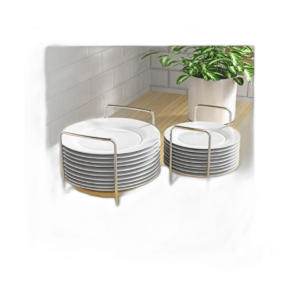 Soportes de platos de bambú para platos de cena paquete_1